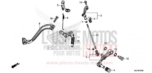 PEDALE CRF1000DG de 2016